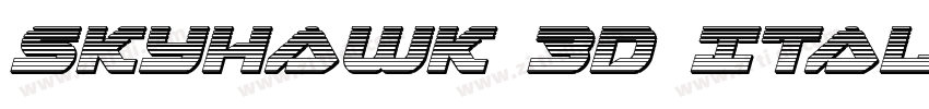 Skyhawk 3D Italic字体转换